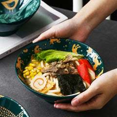 Ramen Bowl With Various Motifs Drawings (4 styles, 2 sizes)