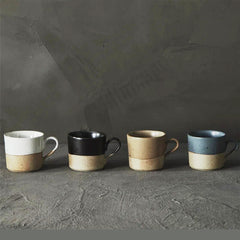 Rare Coffee Cups with Beautiful Semi-Covered Glaze