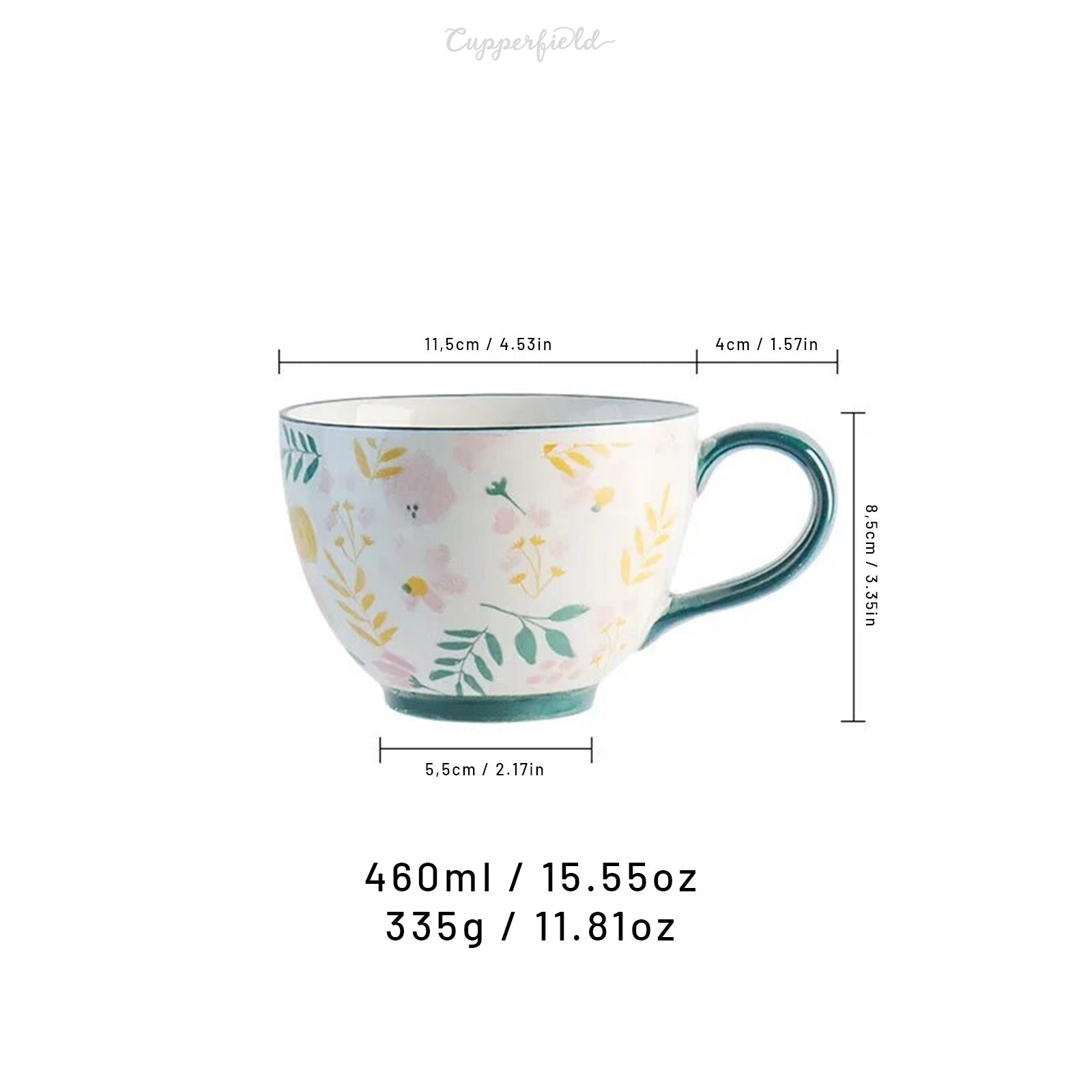 Retro Breakfast Mugs with Hand-Drawn Motifs