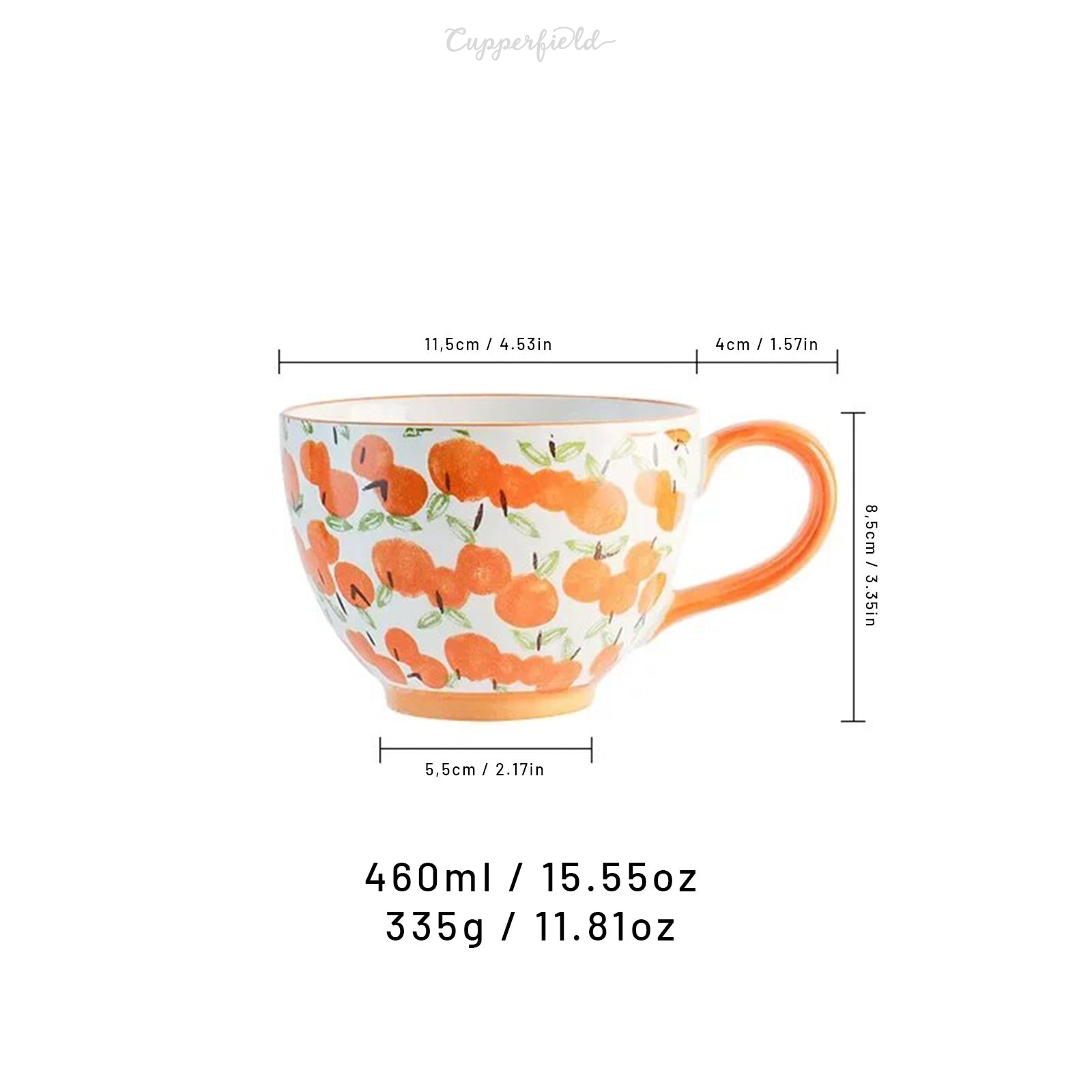 Retro Breakfast Mugs with Hand-Drawn Motifs