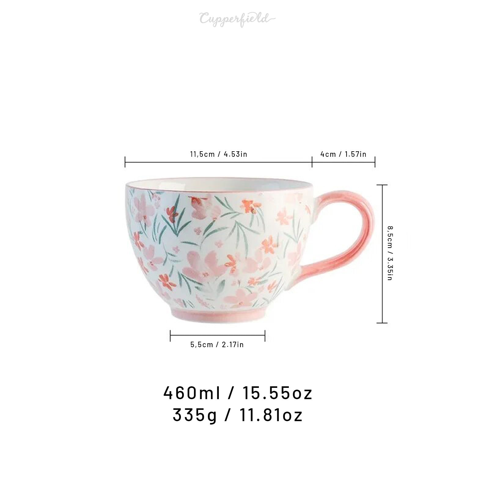 Retro Breakfast Mugs with Hand-Drawn Motifs