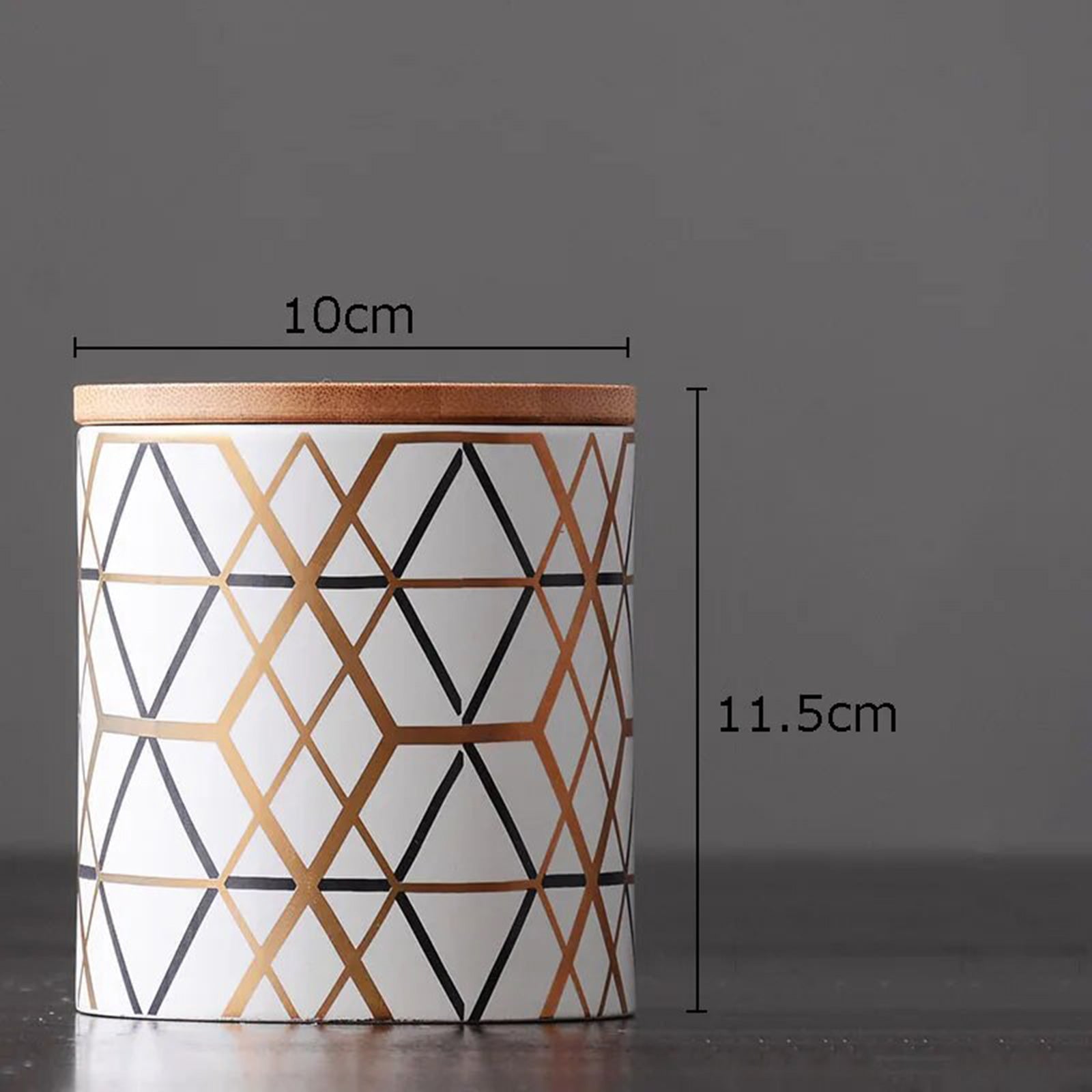 Sleek Geometric Vases with Bamboo Detail - Limited Edition Beauties