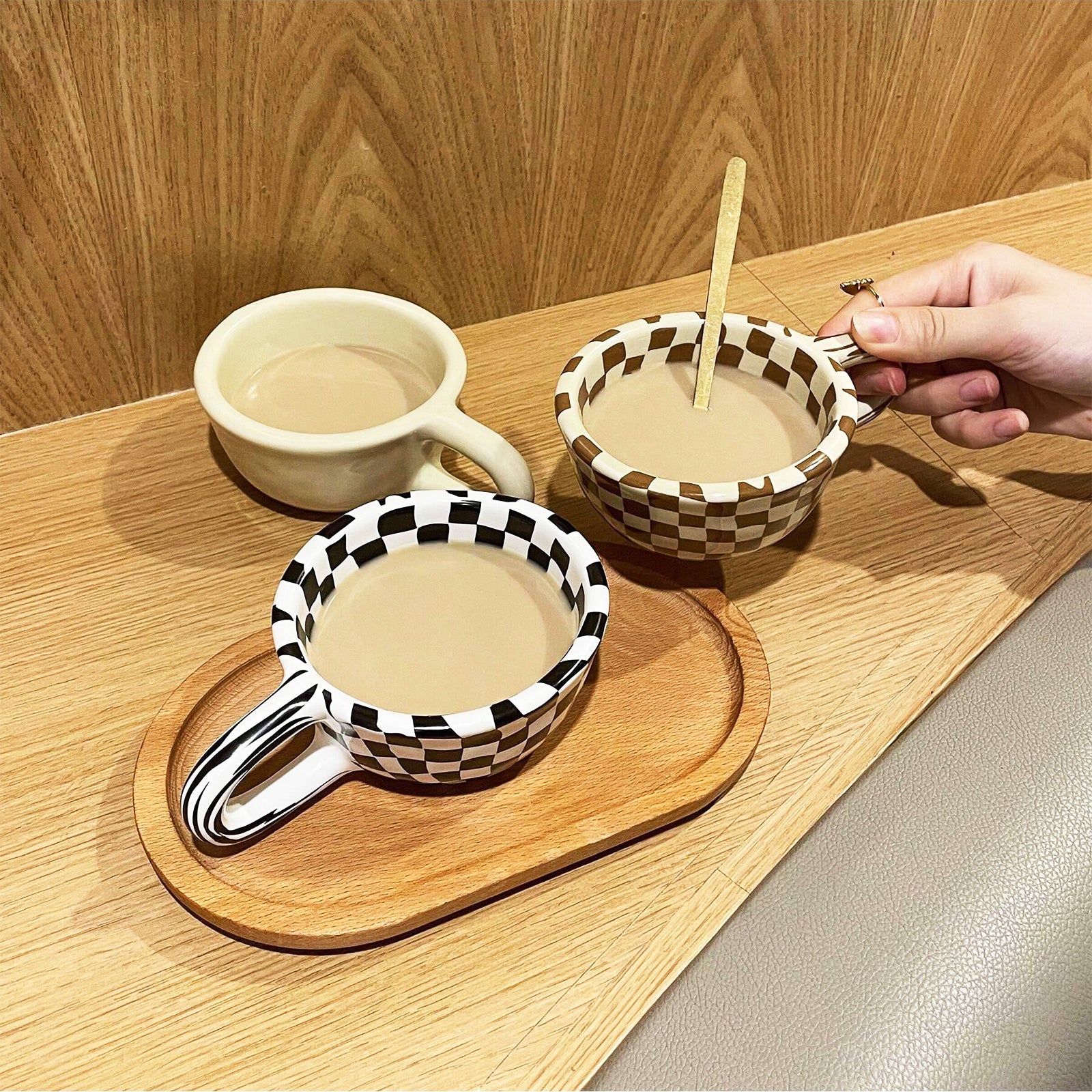 Spice Up Your Coffee Routine with Vibrant Op-Art Cups!