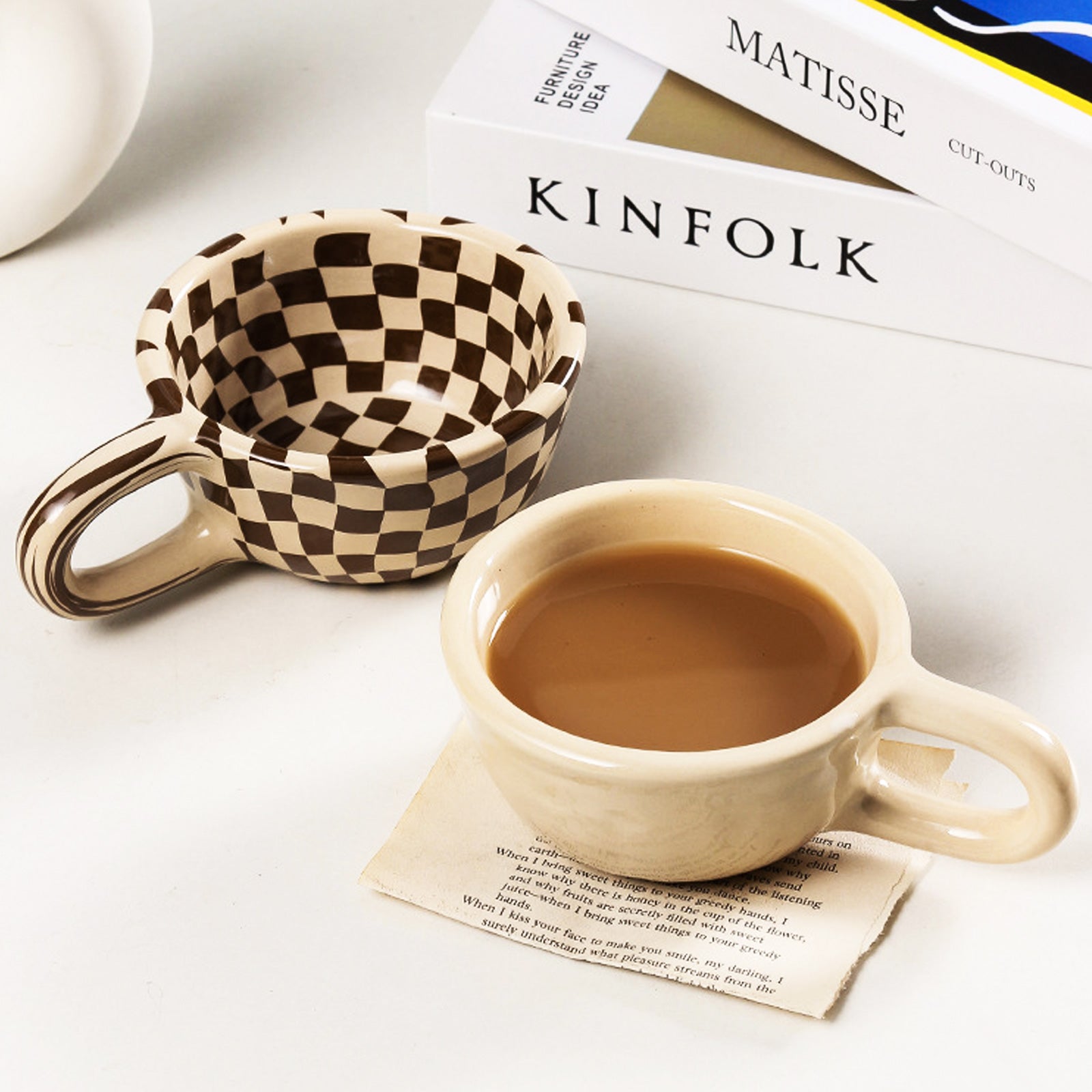 Spice Up Your Coffee Routine with Vibrant Op-Art Cups!