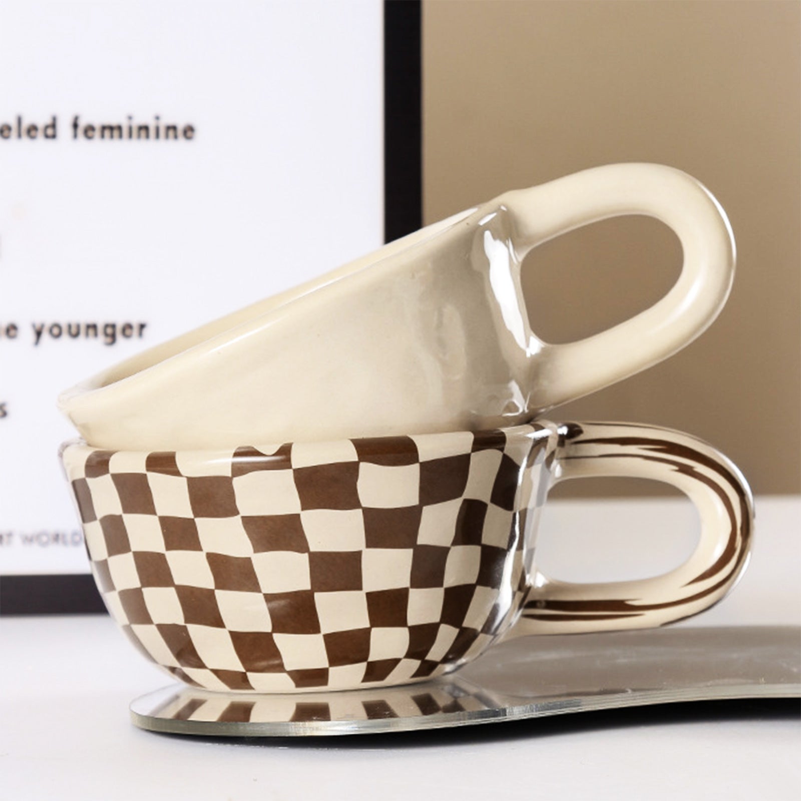 Spice Up Your Coffee Routine with Vibrant Op-Art Cups!