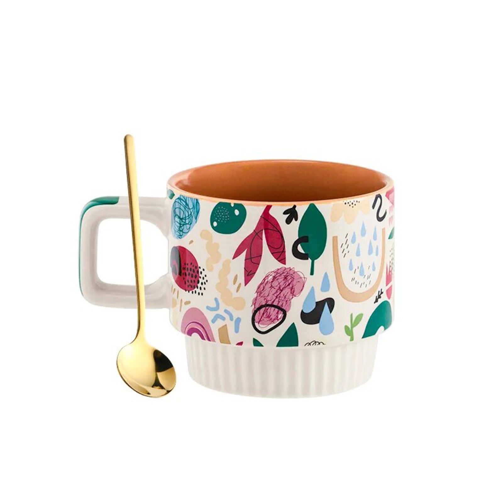 Stackable Elegance: Coffee Mugs with Artistry and Adventure