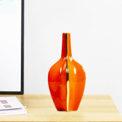 Striking Orange Gradient Vases with a Modern Sculptural Design