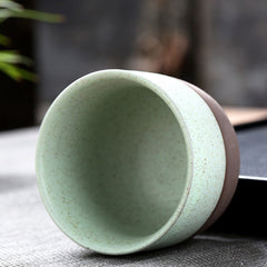 Vibrant Duo-Tone Sake Cups - Explore Five Stunning Colors