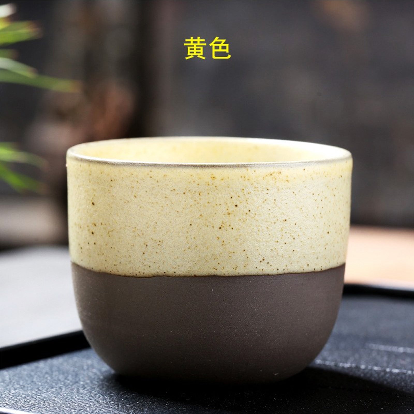 Vibrant Duo-Tone Sake Cups - Explore Five Stunning Colors