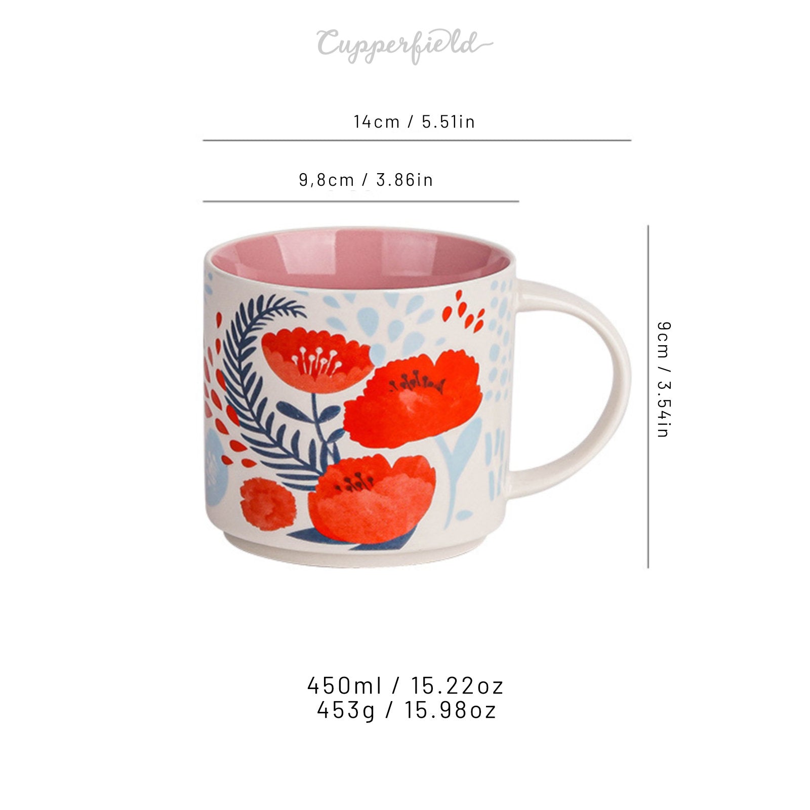 Vibrant Tropical-Themed Ceramic Mugs with Exotic Botanical Designs