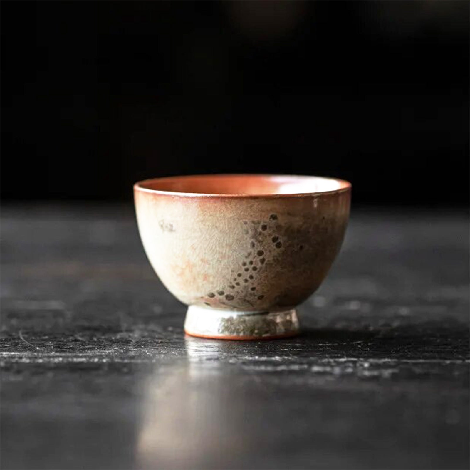 Wood-fired Hand-Made Tea Cups with Earthy Colors (Limited Edition)