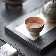 Wood-fired Hand-Made Tea Cups with Earthy Colors (Limited Edition)