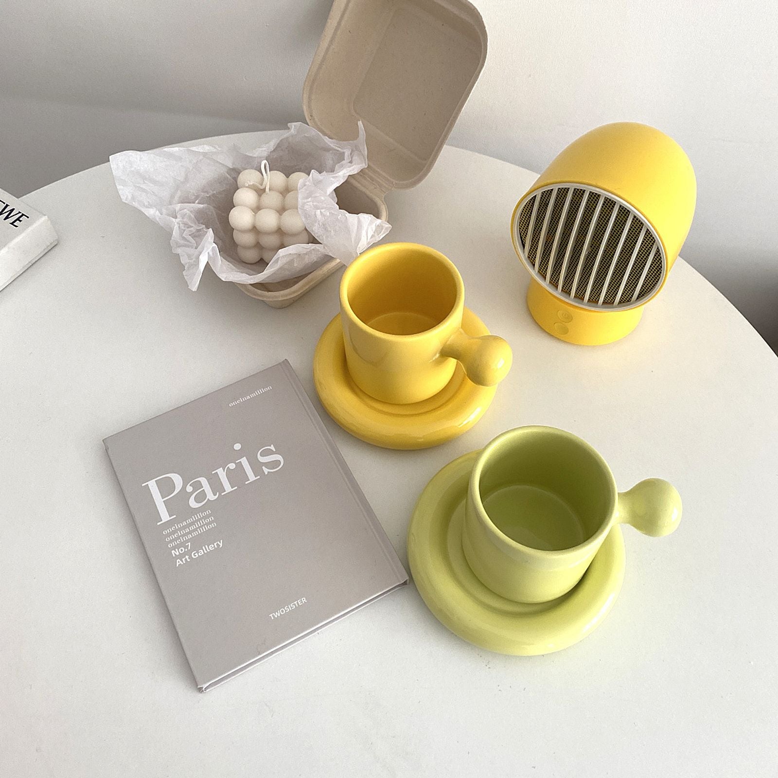 Playful Ceramic Mugs with Eye-Catching Handles-3