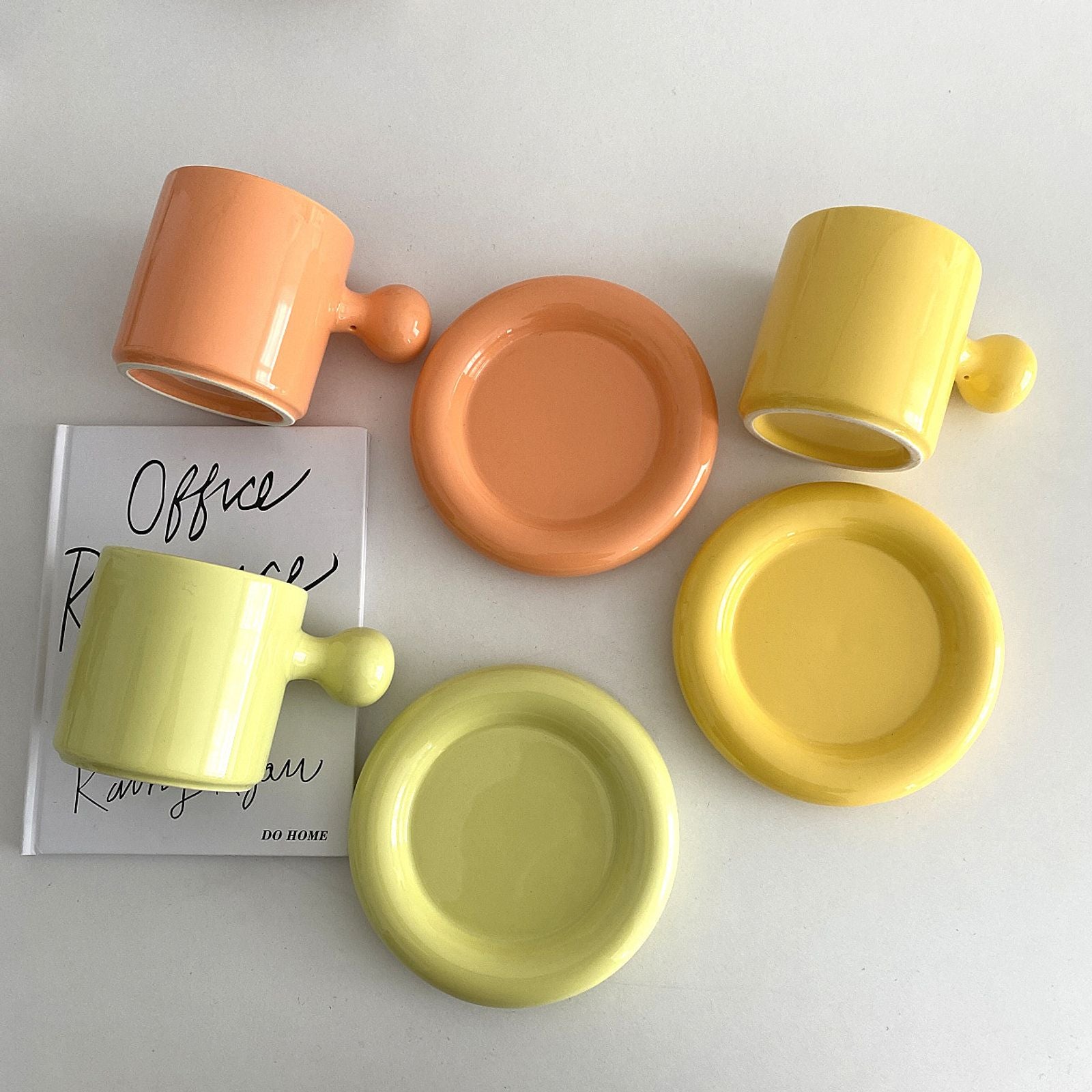 Playful Ceramic Mugs with Eye-Catching Handles-6