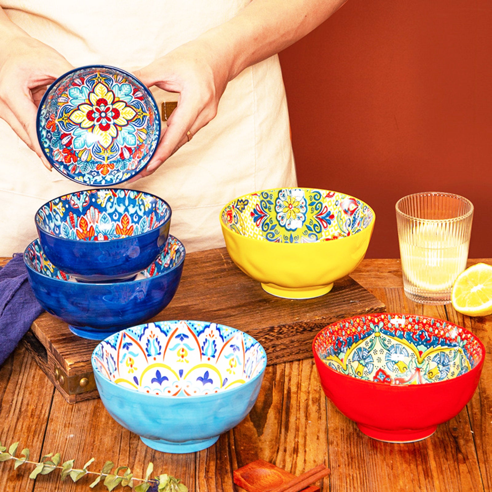 Eye-Catching Decorative Bowls with Intricate Bohemian Patterns-19