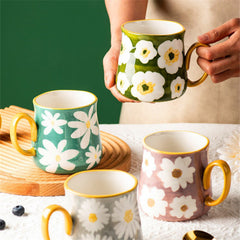 Brighten Your Kitchen with Colorful, Durable Floral Mugs-10