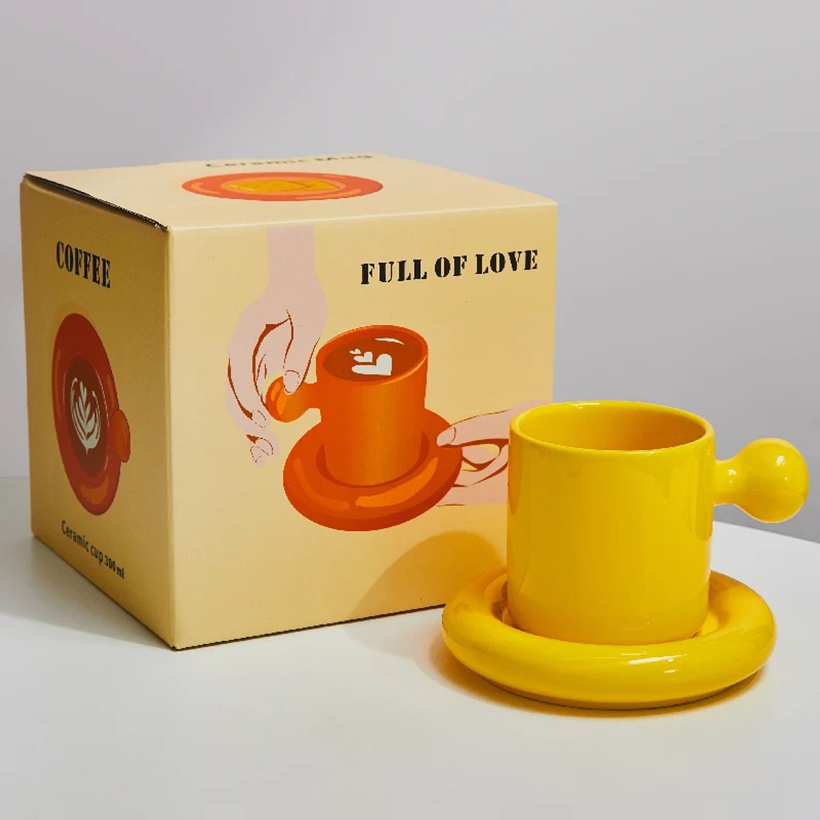 Playful Ceramic Mugs with Eye-Catching Handles-12