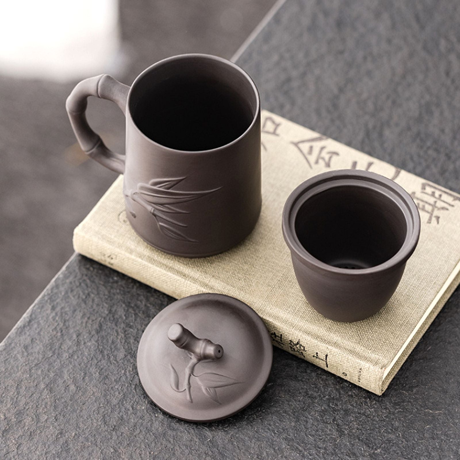 Timeless Elegance with our Purple Clay Complete Tea Set-14