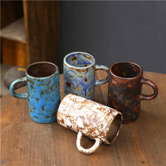 Organic Shape Ceramic Mugs with a Hand-Kneaded Aesthetic-11