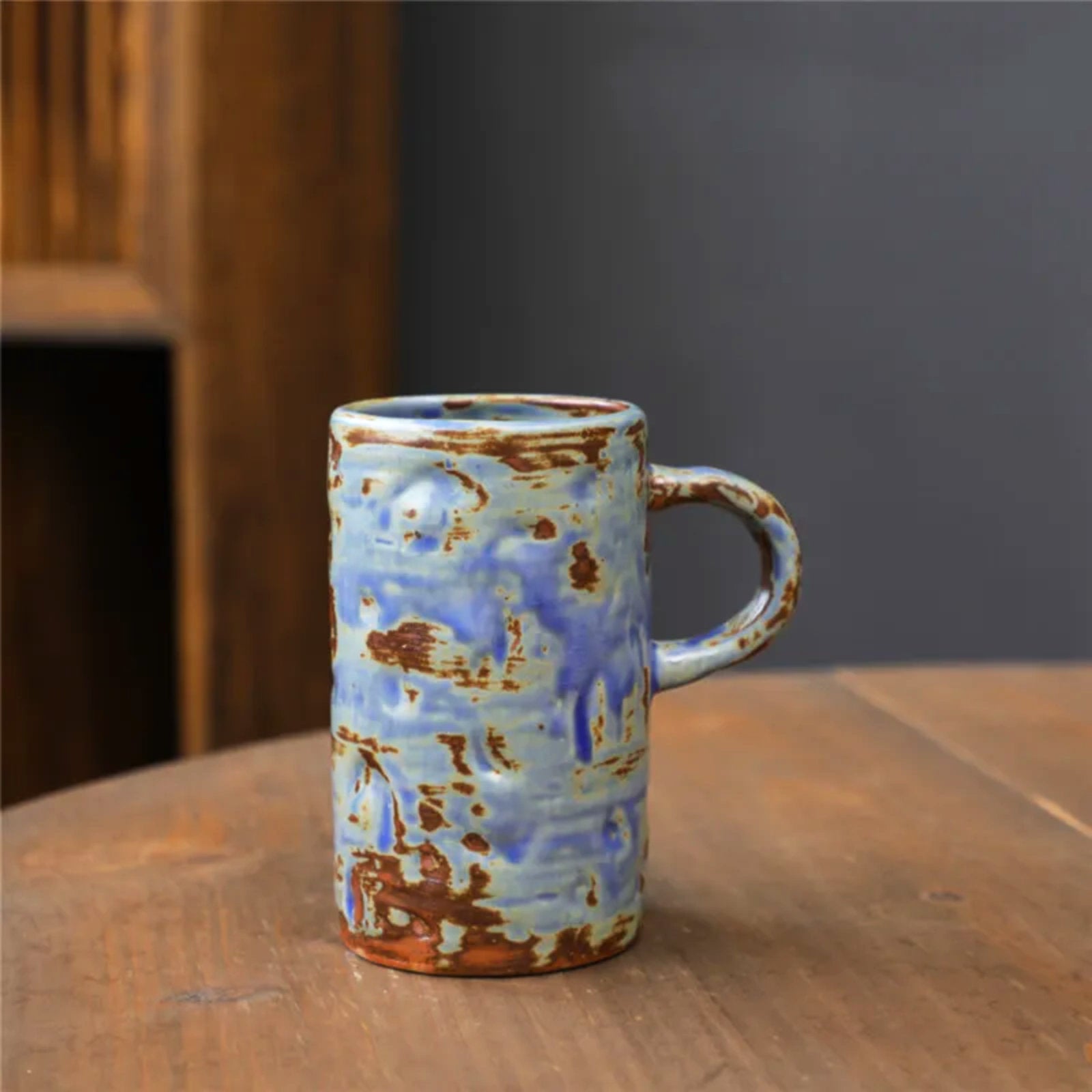 Organic Shape Ceramic Mugs with a Hand-Kneaded Aesthetic-3