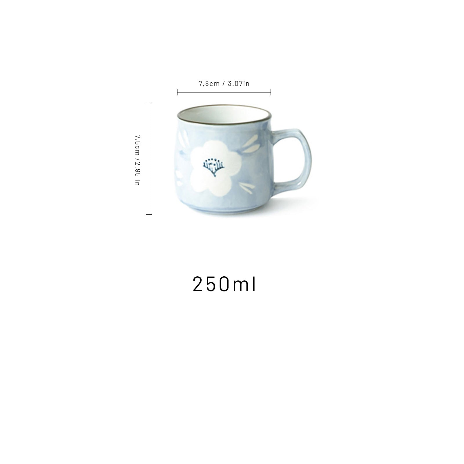 European Retro Mugs With Flower Pattern (3 styles)