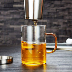 Tea Time, Anytime: Glass Infuser Mug for Your Perfect Cup