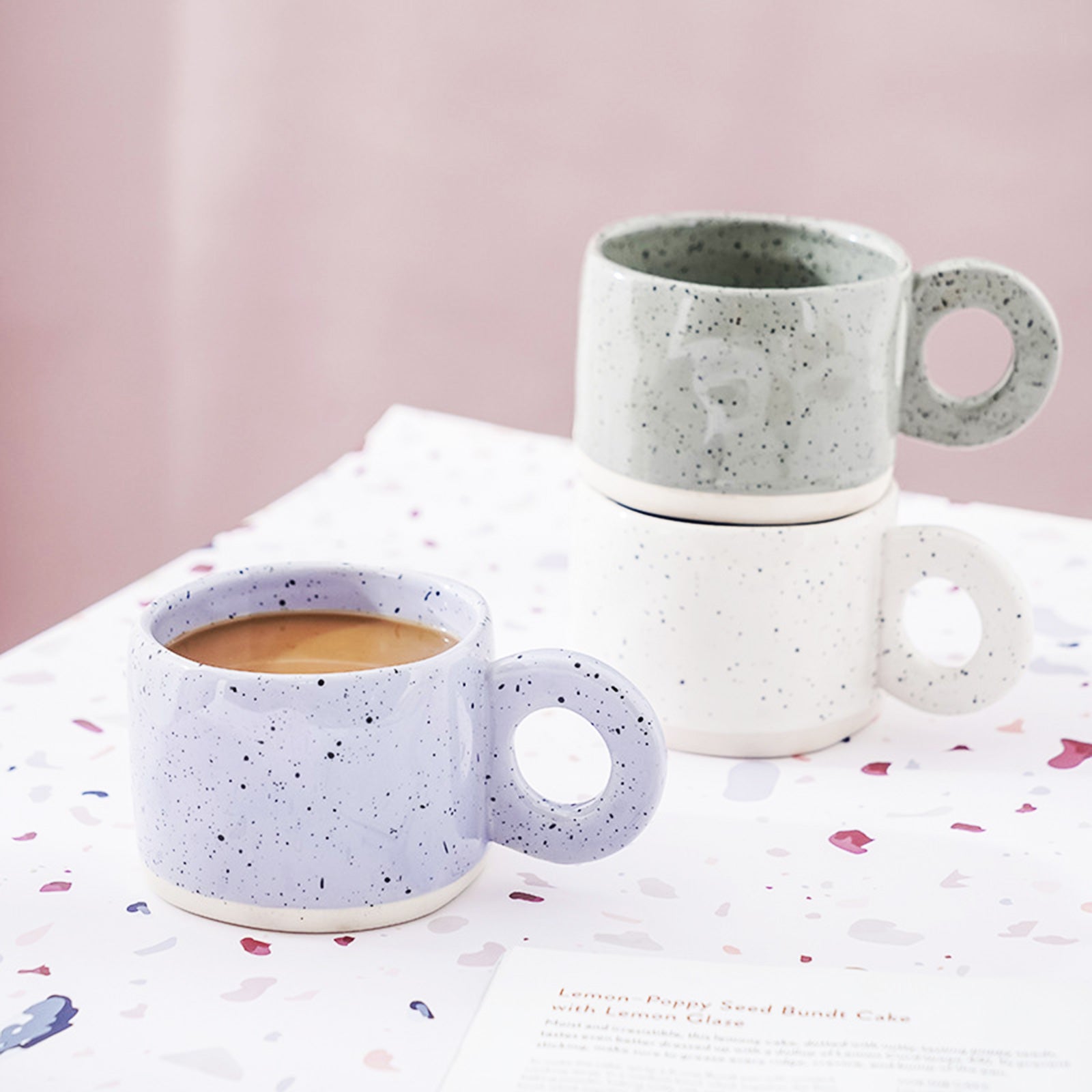 Pastel-Colored Nordic Coffee Mugs to Warm Up Your Mornings (3 styles)