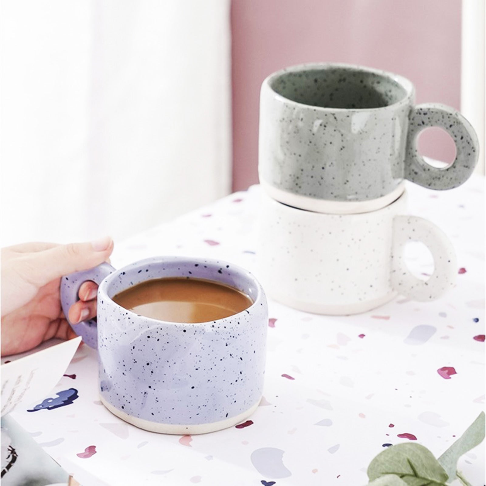 Pastel-Colored Nordic Coffee Mugs to Warm Up Your Mornings (3 styles)