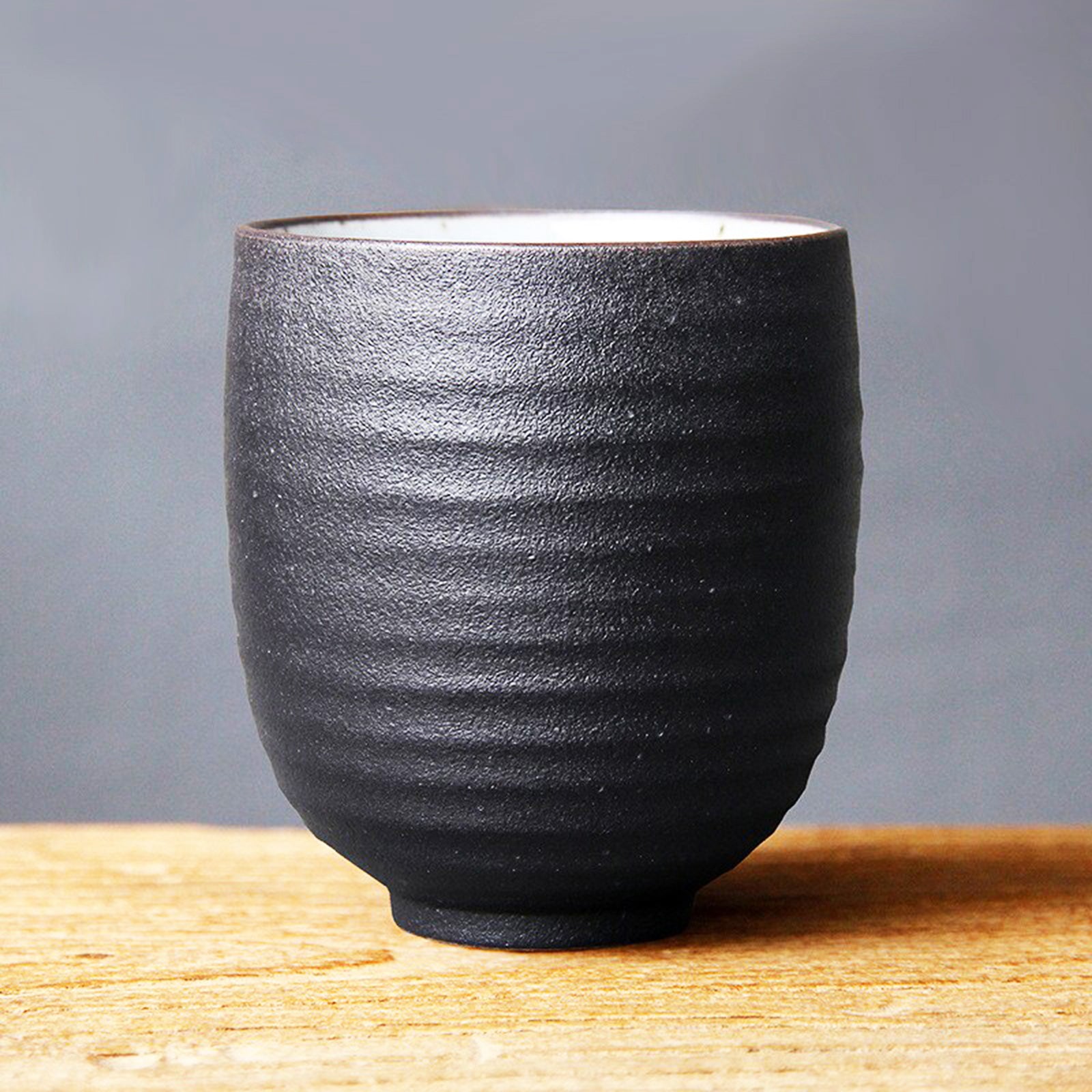 Japanese Tea Cups With Ribbed Shape (5 styles, 2 rim styles)