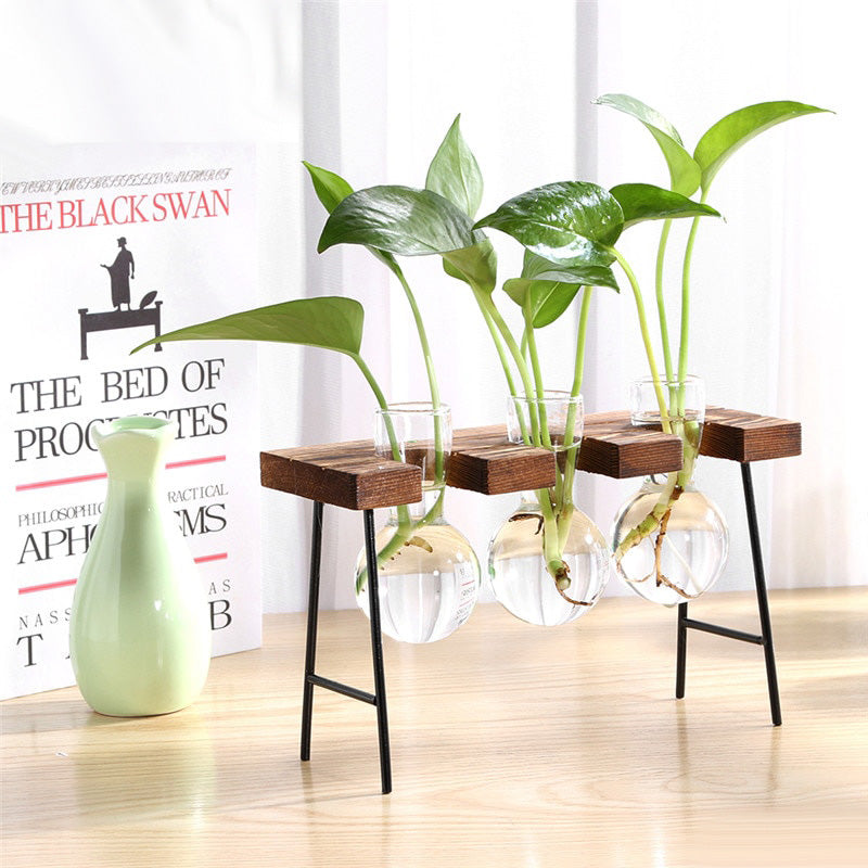 Nordic Wooden Stand Vases - A Minimalistic Botanical Showcase