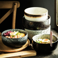 Japanese-Inspired Pigmented Noodle Bowls - Choose from 6 Styles and 2 Sizes